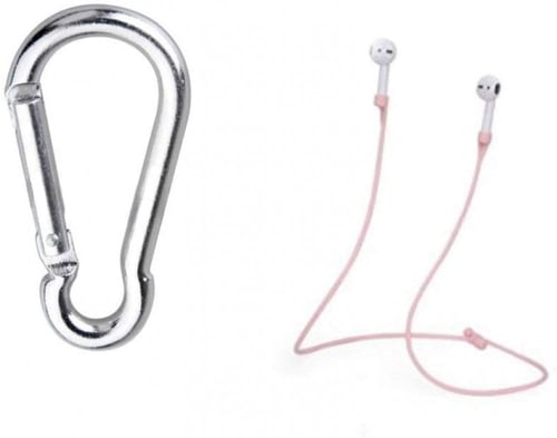 جراب سيليكون وردي مع تعليقه