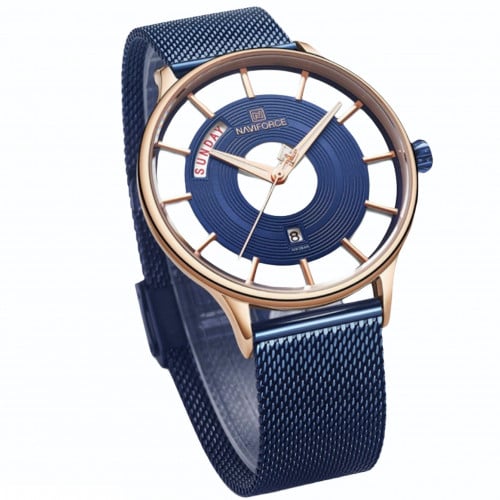 نافي فورس ساعة رجالية بطراز فريد