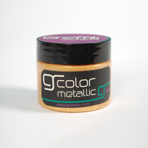 636 - ميتلك ذهبي Graffiti Resin Metallic Gold