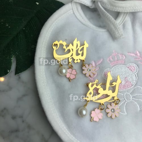 بروش مطلي ذهب و3 فصوص