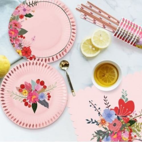 طقم المائدة ورود | Floral Tableware Set