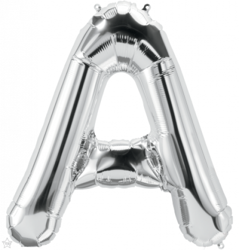 FOIL LARGE LETTER SILVER (عدد 5 قطع) A