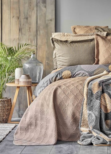 طقم مفارش مزدوج Zoya مع بطانية شتوية