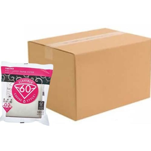 هاريو - كرتون فلاتر ورقية بيضاء 120 كيس- مقاس 02