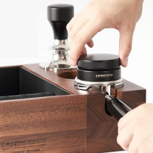 كافيد كونا - منظم أدوات الإسبريسو من الخشب الفاخر