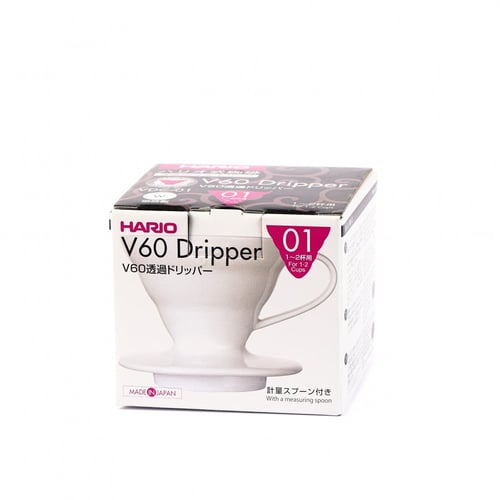 قمع هاريو V60 سيراميك أبيض - مقاس 01