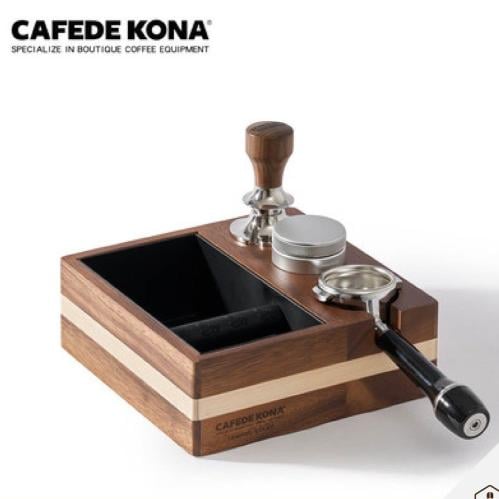 كافيد كونا - منظم أدوات الإسبريسو من الخشب الفاخر