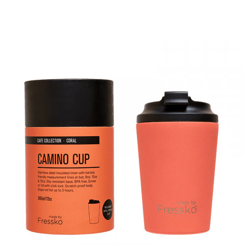 فريسكو - كوب قهوة "كورال" برتقالي - متوفر بمقاسين