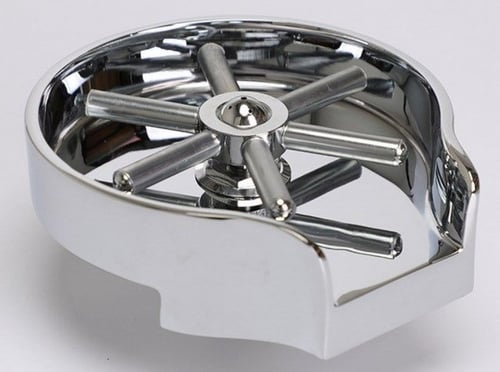 رينزر دائري فضي / اسود