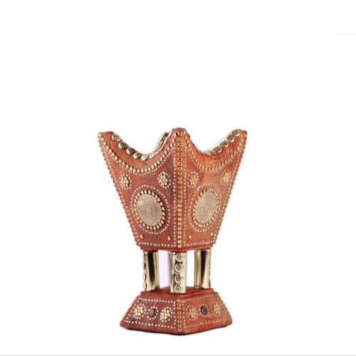 مدخن العوجا التراثي ذهبي مقاس ٢٦ سم