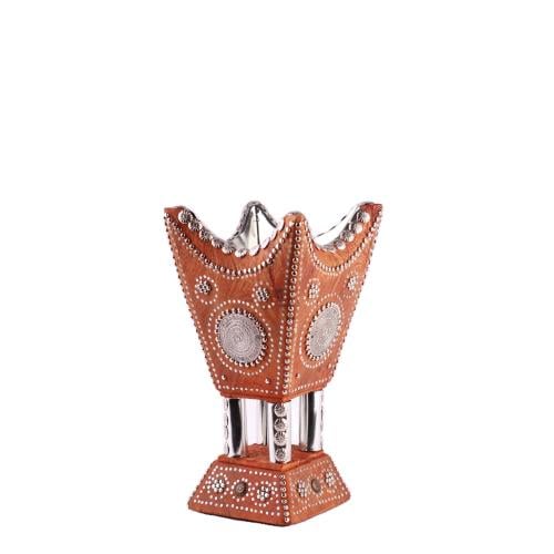 مدخن العوجا التراثي فضي مقاس ٢٦ سم