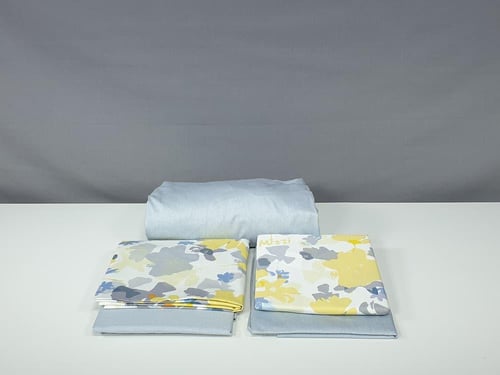 مفرش تالين مشجر قطن 100% صيفي مزدوج