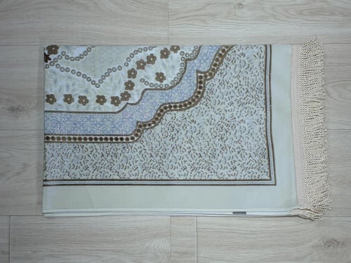 سجادة صلاة فلاور دانتيل ذهبي 80*cm 120