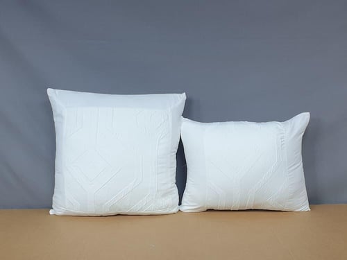 مفرش جويس أبيض فاخر مطرز 8 قطع صيفي مزدوج