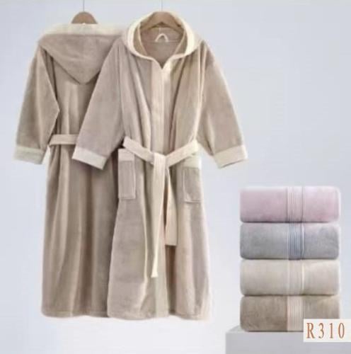 روب استحمام باريس مع قبعة مقاسات M - L -XL - ألوان...