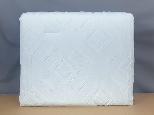 مفرش جويس أبيض فاخر مطرز 8 قطع صيفي مزدوج