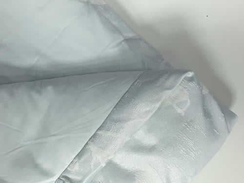 مفرش برومس جاكار لون رصاصي فاتح صيفي مزدوج