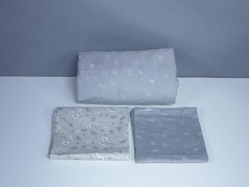 مفرش لوتس مشجر 7 قطع قطن 100% صيفي مفرد ونصف