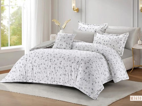 مفرش جمانة مشجر قطن 100% صيفي مفرد ونصف