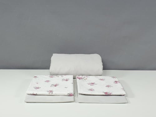 مفرش زينة مشجر 7 قطع قطن 100% صيفي مزدوج