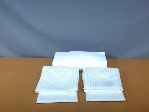 مفرش جويس أبيض فاخر مطرز 8 قطع صيفي مزدوج