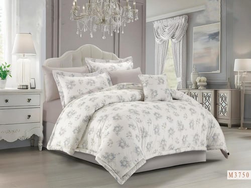 مفرش جودي مشجر 8 قطع قطن 100% صيفي مزدوج