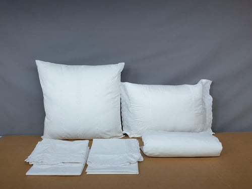 مفرش روعه سكري فاخر مطرز 8 قطع صيفي مزدوج