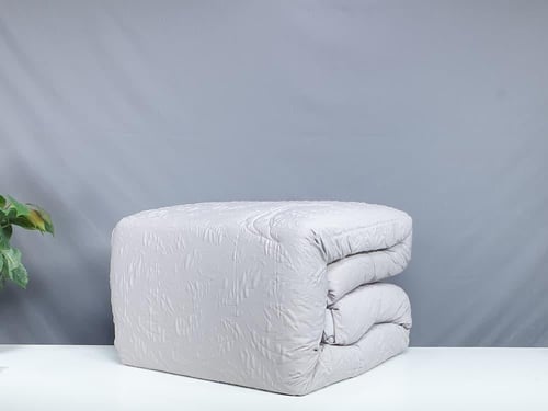 مفرش ريتال جاكار لون رمادي 7 قطع صيفي مزدوج