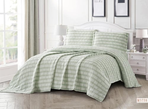 مفرش مضغوط هلا قطن كتان صيفي مزدوج