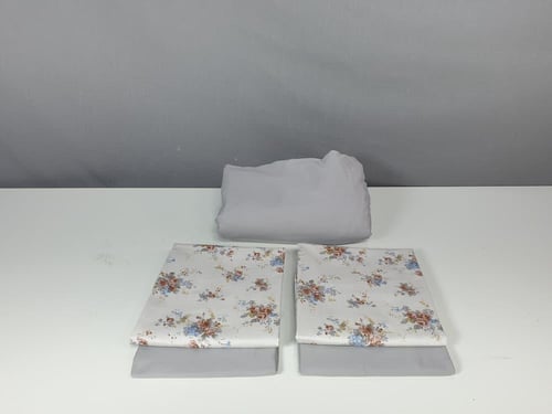 مفرش لتين مشجر 7 قطع قطن 100% صيفي مزدوج