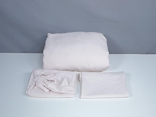 مفرش ميان لون وردي 6 قطع صيفي مفرد ونصف