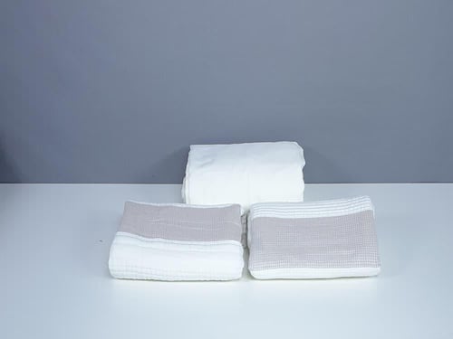 مفرش مضغوط هلا قطن كتان صيفي مزدوج