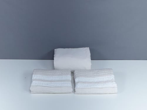 مفرش مضغوط هلا قطن كتان صيفي مزدوج