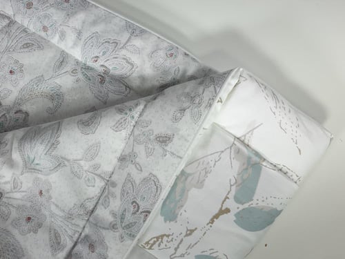 مفرش لندن مشجر قطن 100% صيفي مفرد ونصف