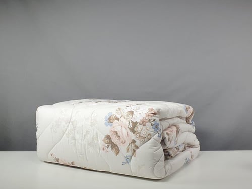 مفرش زينة مشجر قطن 100% صيفي مفرد ونصف