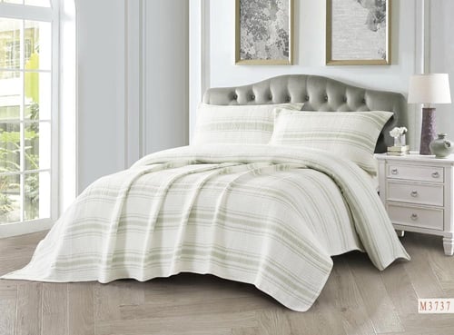 مفرش مضغوط هلا قطن كتان صيفي مزدوج