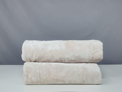 بطانية دفء ثقيلة شتوية لون سكري مزدوج