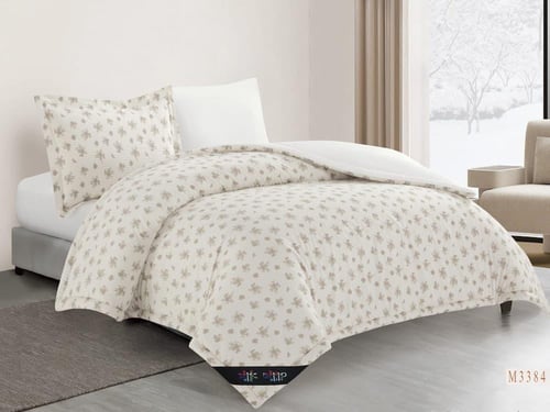 مفرش ريتان مشجر قطن 100% صيفي مفرد ونصف