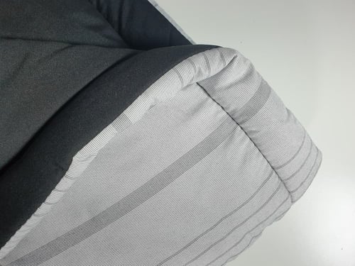 مفرش هوتيل فندقي مقلم لون أسود صيفي مزدوج