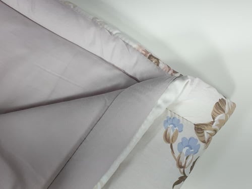 مفرش زينة مشجر قطن 100% صيفي مفرد ونصف