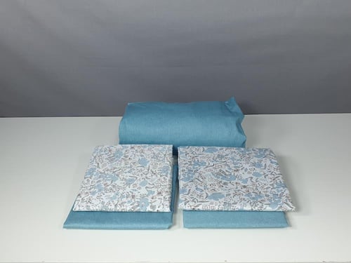 مفرش تالين مشجر قطن 100% صيفي مزدوج