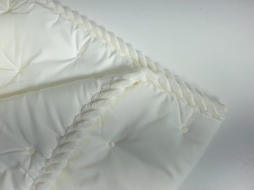 مفرش روزا مطرز لون سكري 8 قطع صيفي مزدوج