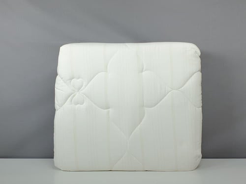 مفرش هوتيل فندقي مقلم لون سكري حليبي صيفي مفرد ونص...