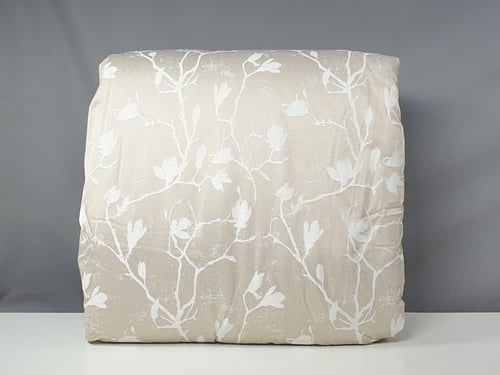 مفرش برومس جاكار لون بيج صيفي مزدوج