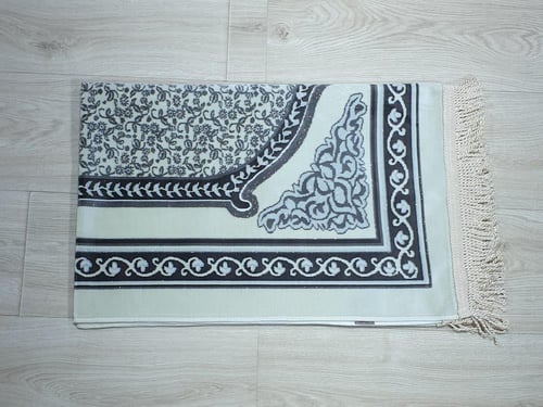 سجادة صلاة محراب دانتيل بني 80*cm 120