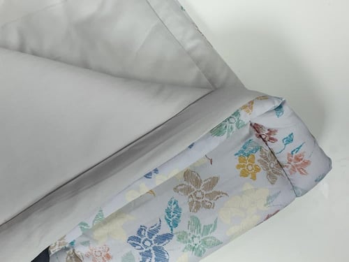 مفرش لتين مشجر 4 قطع قطن 100% صيفي مفرد ونصف