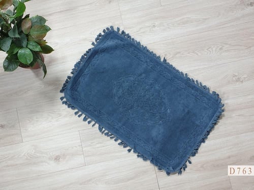 سجادة أرضية تركي رصاصي غامق قطن 100% 50*80 CM