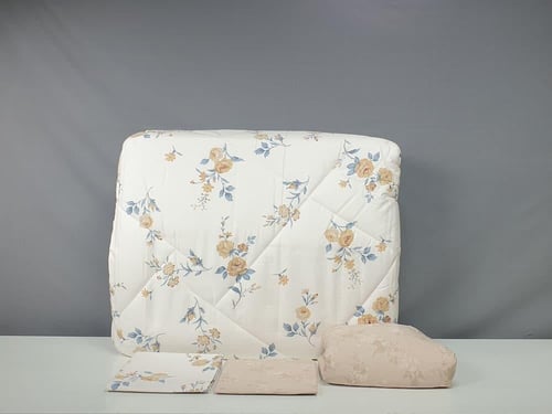 مفرش ريتان مشجر قطن 100% صيفي مفرد ونصف