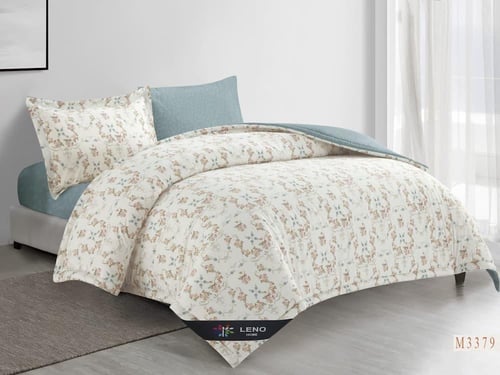 مفرش ريتان مشجر قطن 100% صيفي مفرد ونصف