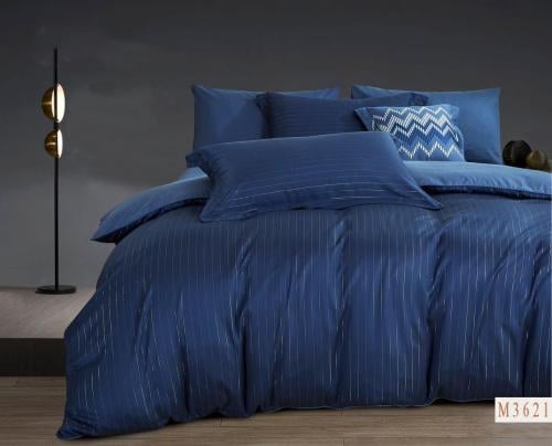 مفرش تينسل سايكورا قطن 100% لون كحلي 8 قطع صيفي مز...